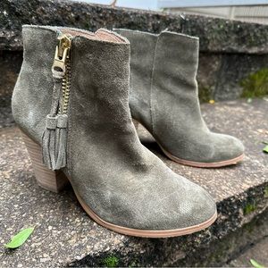 Aldo Green Suede Booties